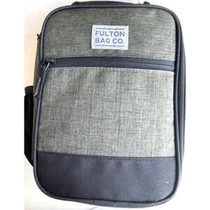 Fulton Bag Co Thermal Insulated Zippered Lunch Bag Box Upright 3.5 x 7.75 x 10.5